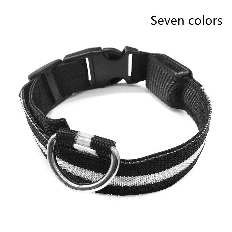 CheeriGlow LED Collar & Leash Set: Adjustable, Luminous, and Night-Safe for Your Pet