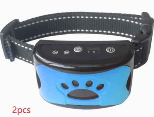 Dog Training Collar Waterproof Electric Pet Remote Control Rechargeable Dogs Trainer Bark Arrester With Shock Vibration Sound