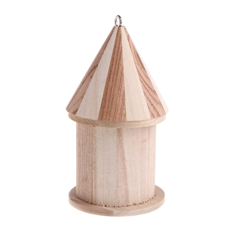 Wooden outdoor bird nest