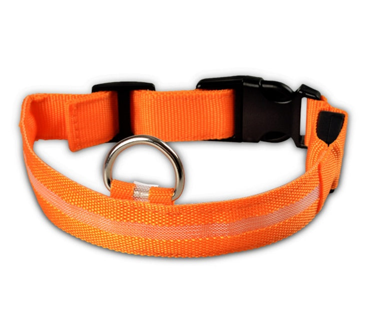 CheeriGlow LED Collar & Leash Set: Adjustable, Luminous, and Night-Safe for Your Pet