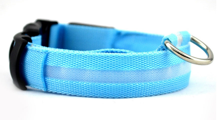 CheeriGlow LED Collar & Leash Set: Adjustable, Luminous, and Night-Safe for Your Pet