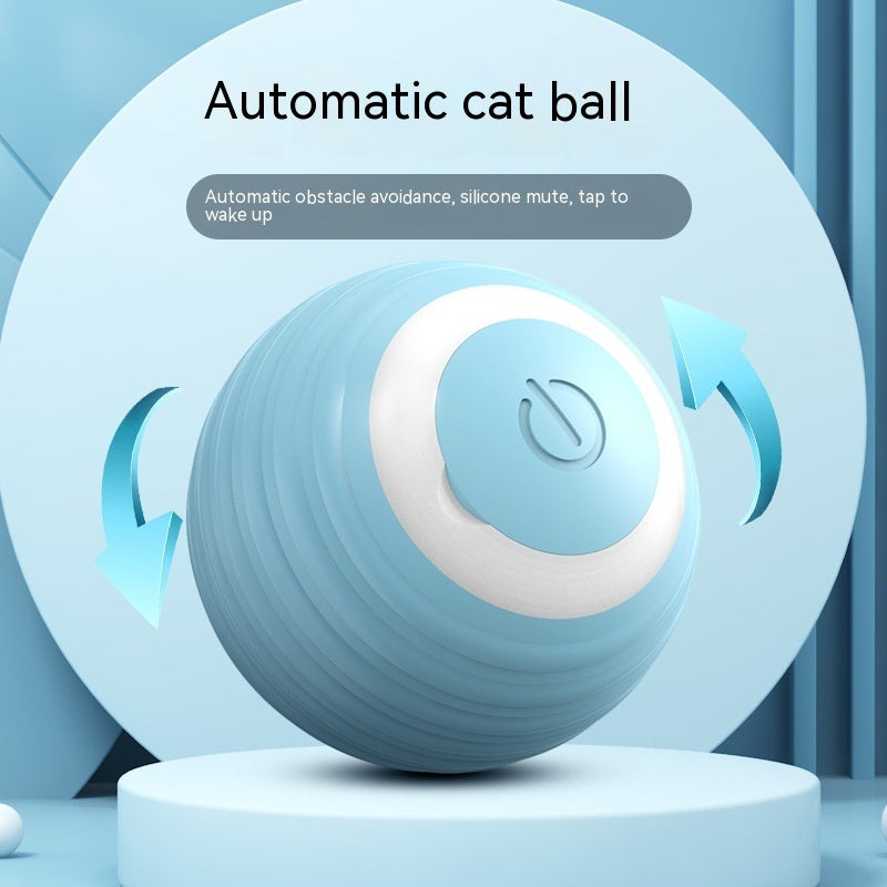 CheeriBounce Smart Cat Toy: Automatic Moving, Bouncing, and Rolling Fun for Indoor Kitten