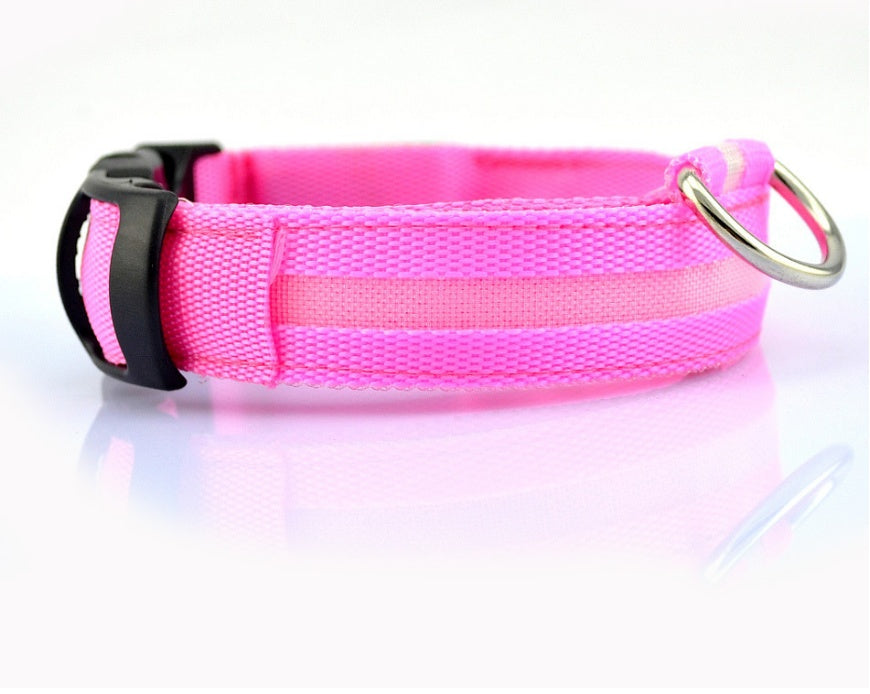 CheeriGlow LED Collar & Leash Set: Adjustable, Luminous, and Night-Safe for Your Pet