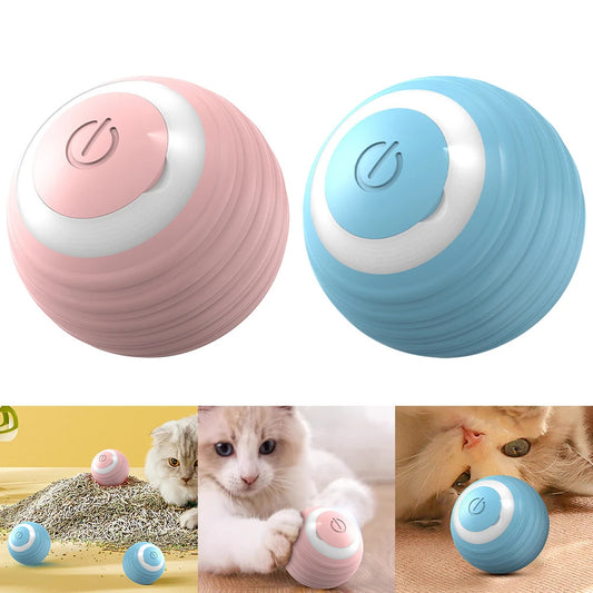 CheeriBounce Smart Cat Toy: Automatic Moving, Bouncing, and Rolling Fun for Indoor Kitten